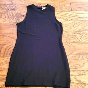 H&M black knit mini dress